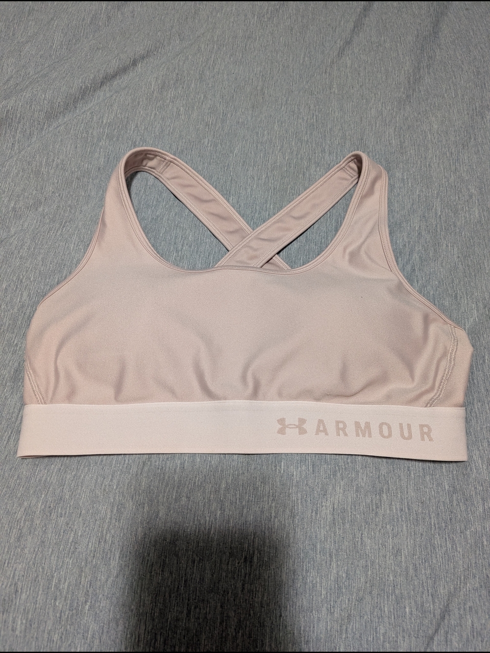 Under Armour Pale Pink Crisscross Sports Bra